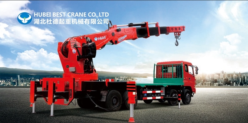 HBQZ Crane Manufacturer 8 tons Mobile Cargo Crane Truck Mounted Crane New Truck Crane SQ160ZB4