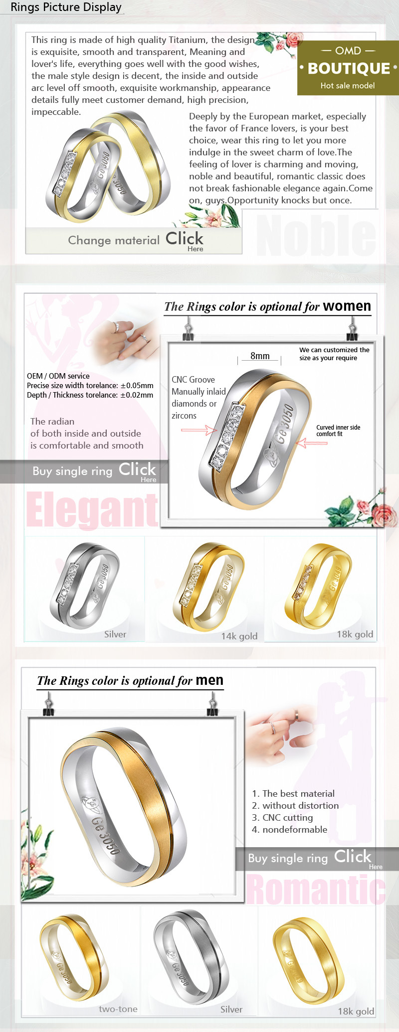 Gold Plated Rings for Women Fashion Rings Set for Women 2020