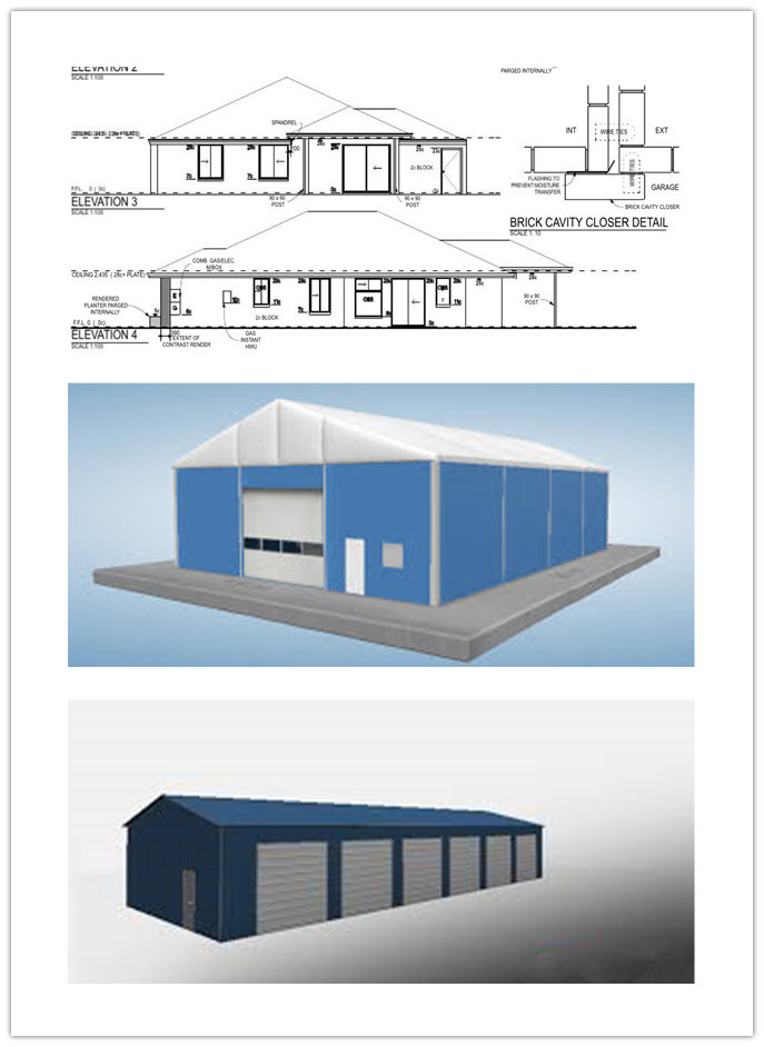 Steel Structure Shed for Warehouse and Storage of Industry (TW721J)