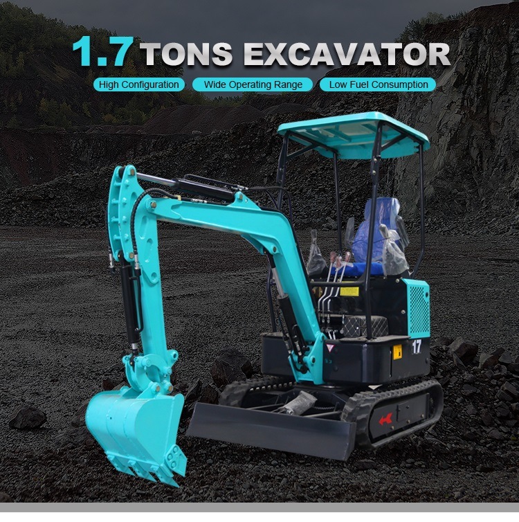 1.7 Ton Digger Machine Mini Digger Excavator Backhoe Excavator Price