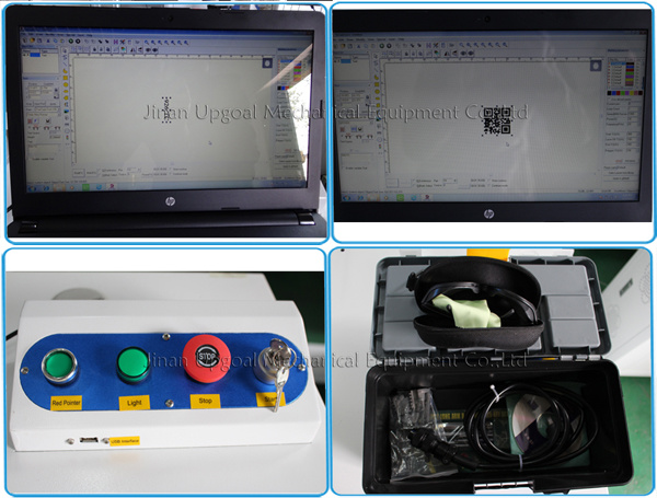 Pen's Logo/Number Batch Laser Marking Machine with Rotary Table