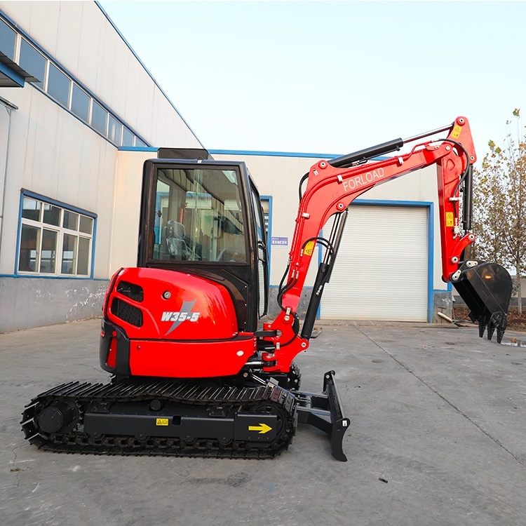 Forload Brand 3500kgs Zero Tail Mini Hydraulic Digger Excavator