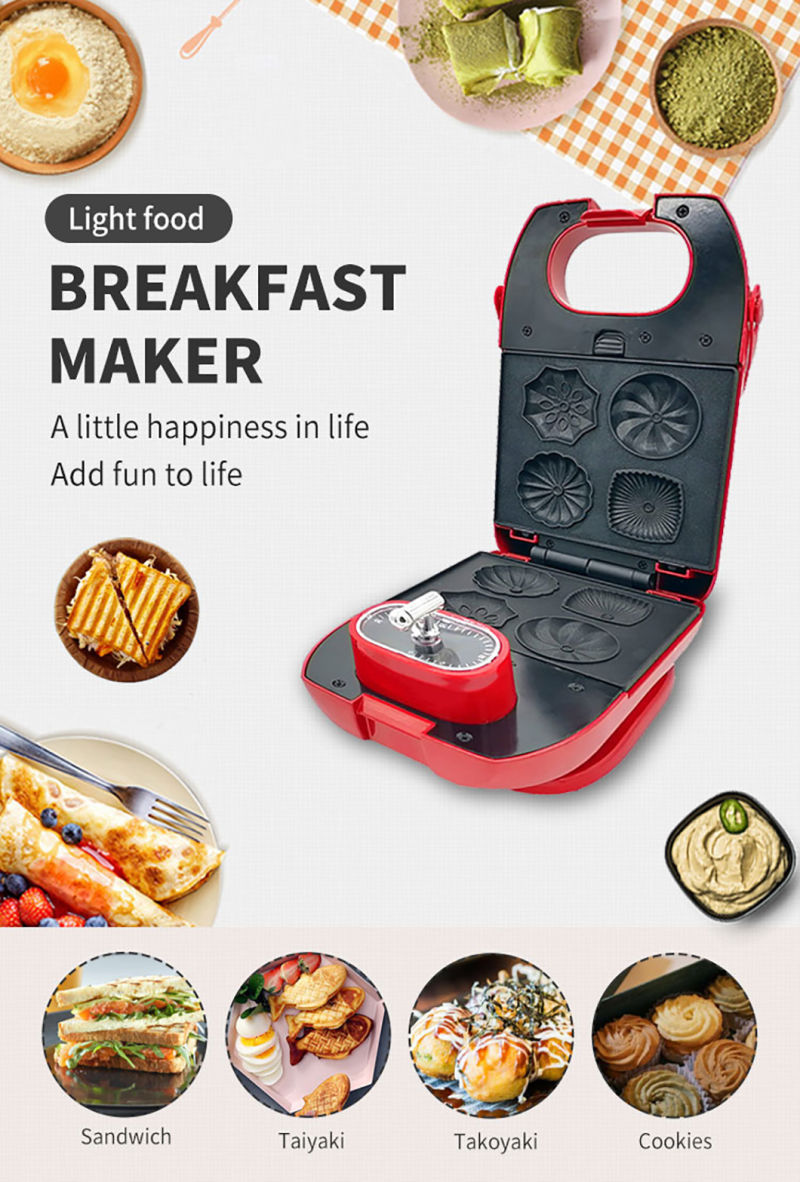China Manufacturer Breakfast Maker Household Sandwich Toaster Maker