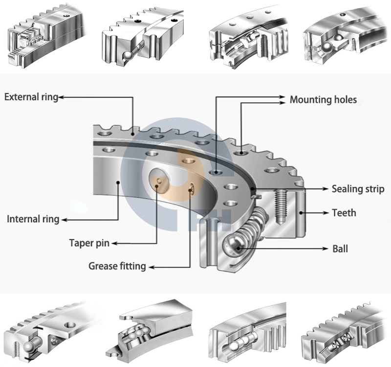 Slewing Bearing China Factory Crane & Excavator Slewing Ring Bearing Gear