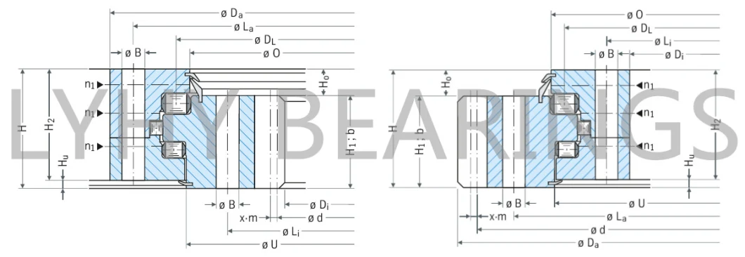Slewing Ring Bearing 191.20.1600.990.41.1502 External Gear Slewing Bearing