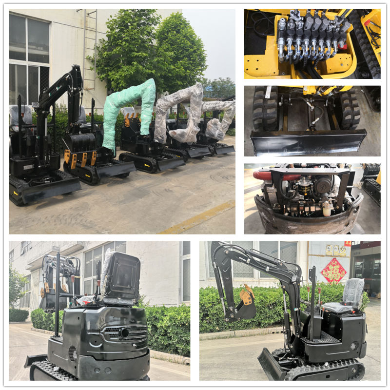 360 Degree Rotation China Mini Digger Excavator for Garden