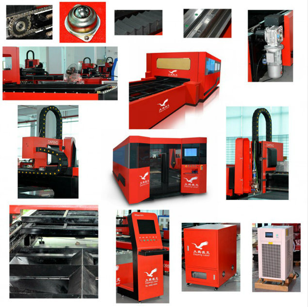 3000X1500 CNC Fiberlaser Cutter Raycus 1000W From China Dual-Driver & Rack and Pinion