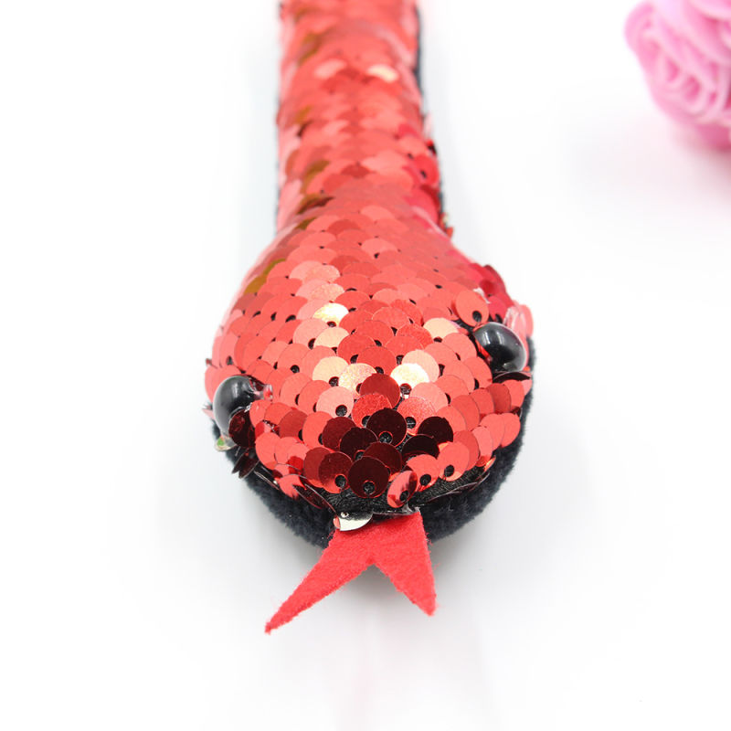 New Novelty Toy Colorful Mermaid Sequin Snake Pen Double Color Snake Ballpoint Pen