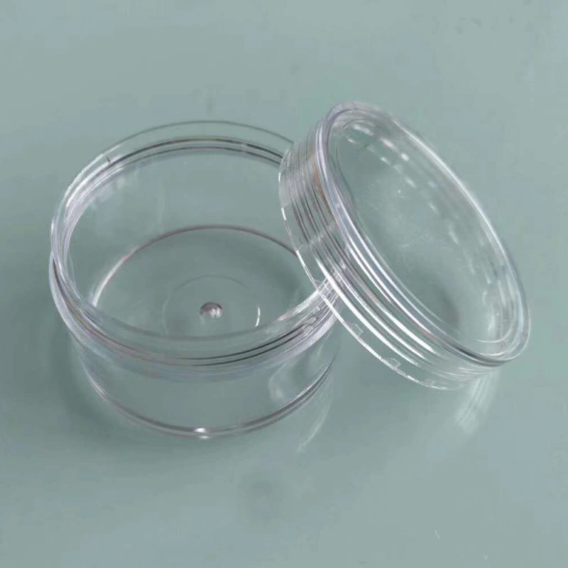 50g Small Plastic Cosmetic Cream Pot Jar for Loose Powder, Clear Empty Circle Cream Jar