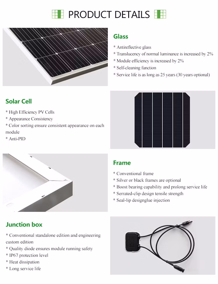 Sunway A Grade Solar Cell Solar Panel Mono 500W