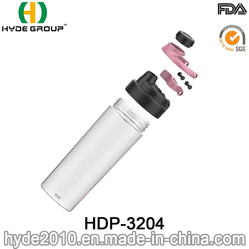 Plastic Shaker Bottle Tritan Protein Shaker Bottle with Container (HDP-3204)