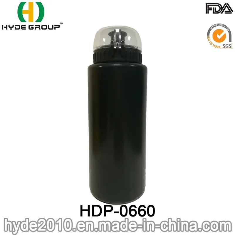 600ml BPA Free Plastic Sport Drinking Bottles PE Plastic Drink Water Bottle (HDP-0660)