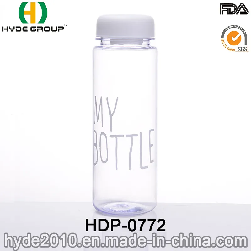 Customized BPA Free 500ml Plastic Water Bottle with FDA Approval (HDP-0772)