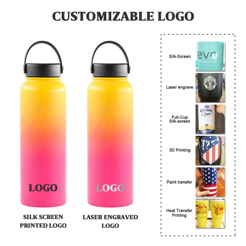 Multi-Size Double Walled Stainless Steel Flask Vacuum Insulated Water Bottle