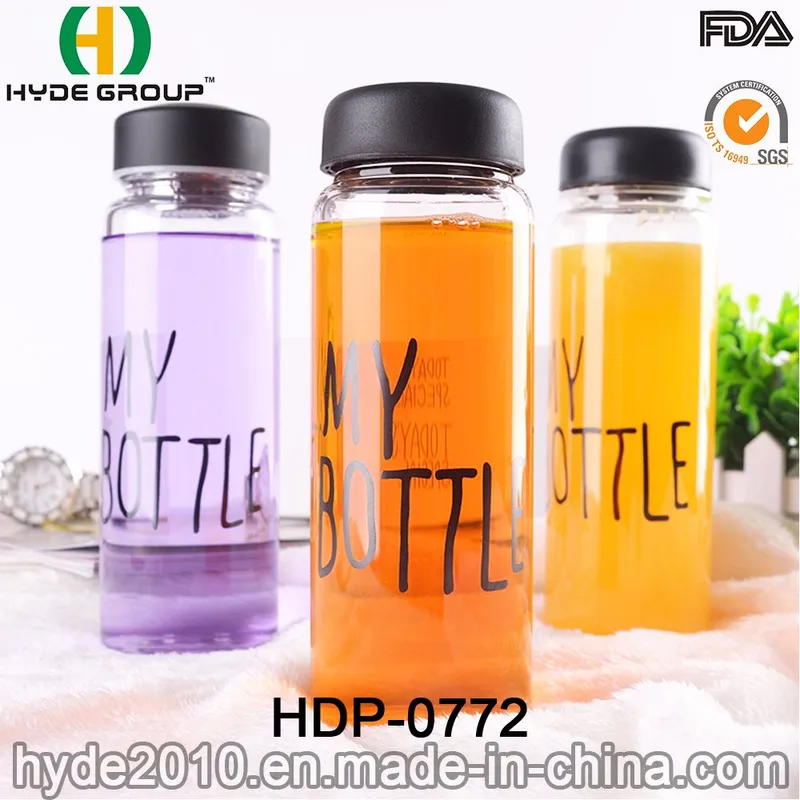 Customized BPA Free 500ml Plastic Water Bottle with FDA Approval (HDP-0772)