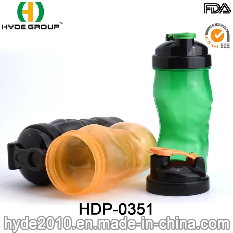 Gym 700ml BPA Free PP Plastic Powder Shaker Bottle (HDP-0351)