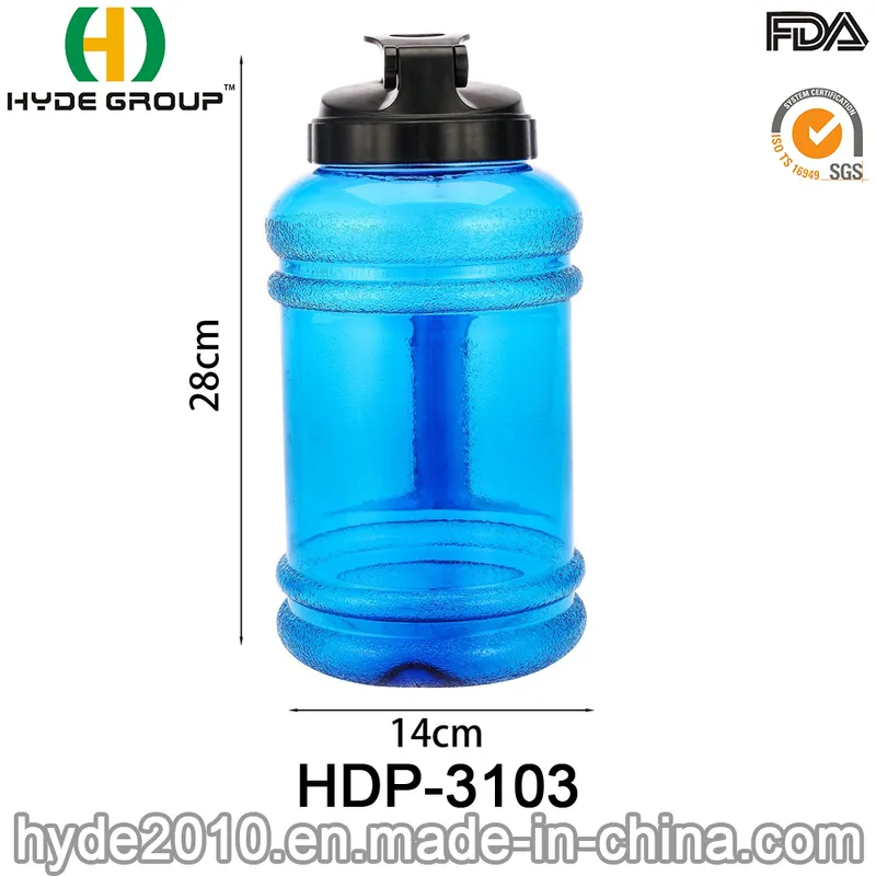 2.2L BPA Free Plastic Sports Protein Shaker Drink Water Bottle (HDP-3103)