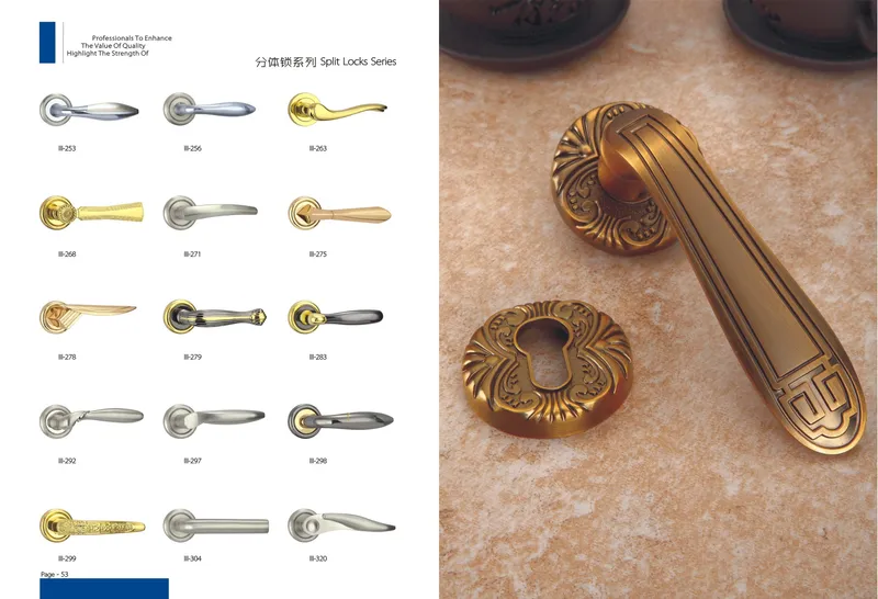 Popular Euro Style Aluminum Rose Lever Handle (GM11 G09 A)