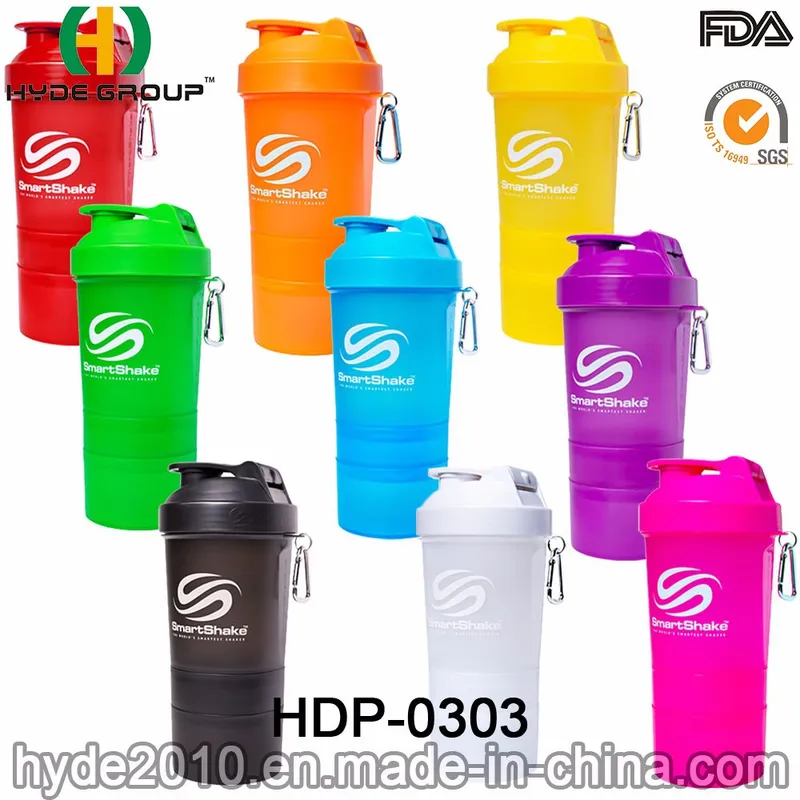 Wholesale 400ml Customized BPA Free PP Plastic Shaker Bottle