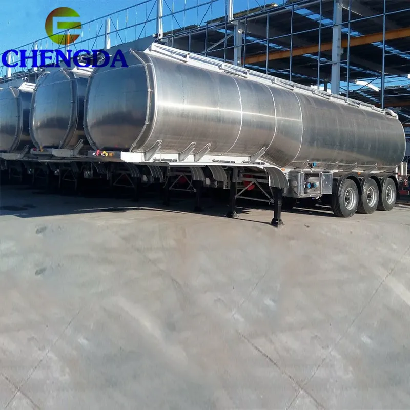 Stainless Steel /Aluminum Alloy 45cbm 45000 Liters 50000 Liters Fuel Tanker Trailer