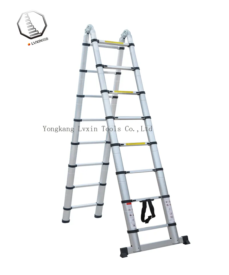 Double Multipurpose Telescopic Aluminium Ladder