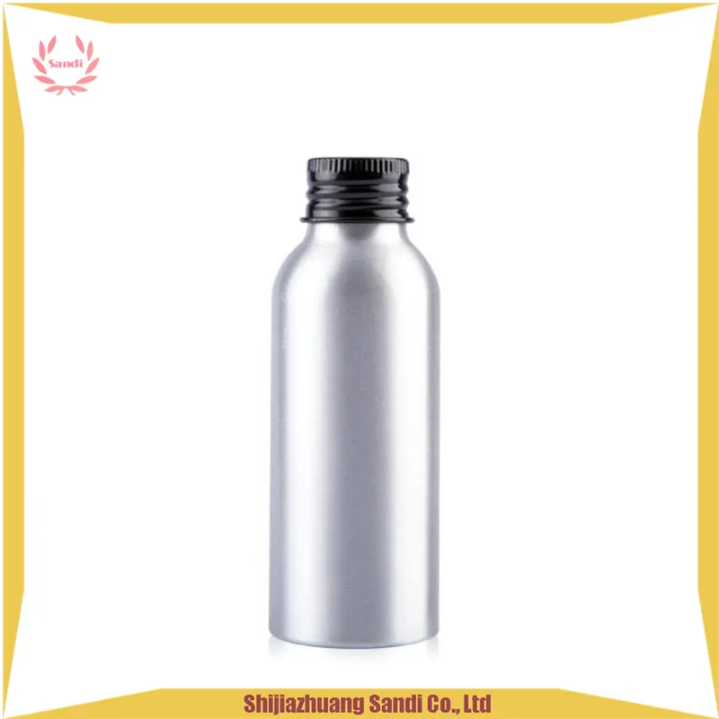 Cosmetic Use Aluminum Bottle with Silver Color 30ml to 500ml