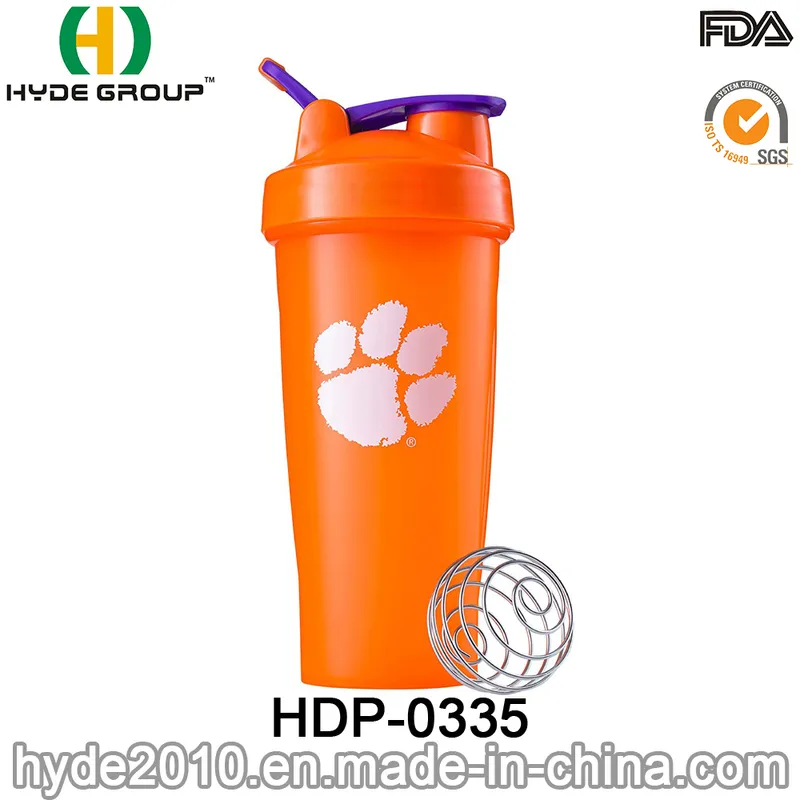 Wholesale 600ml Plastic BPA Free PP Shaker Bottle with Handle (HDP-0335)