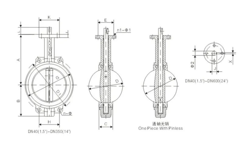 Double Flanged Water Supply Butterfly Valves