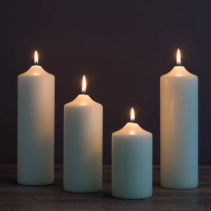 Cheap Colorful Scented Candles 3" X 6" Pillar Candles