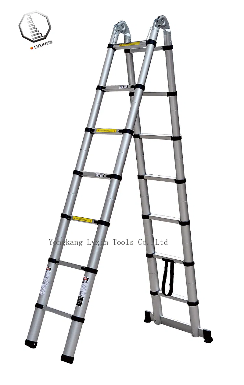 Double Multipurpose Telescopic Aluminium Ladder