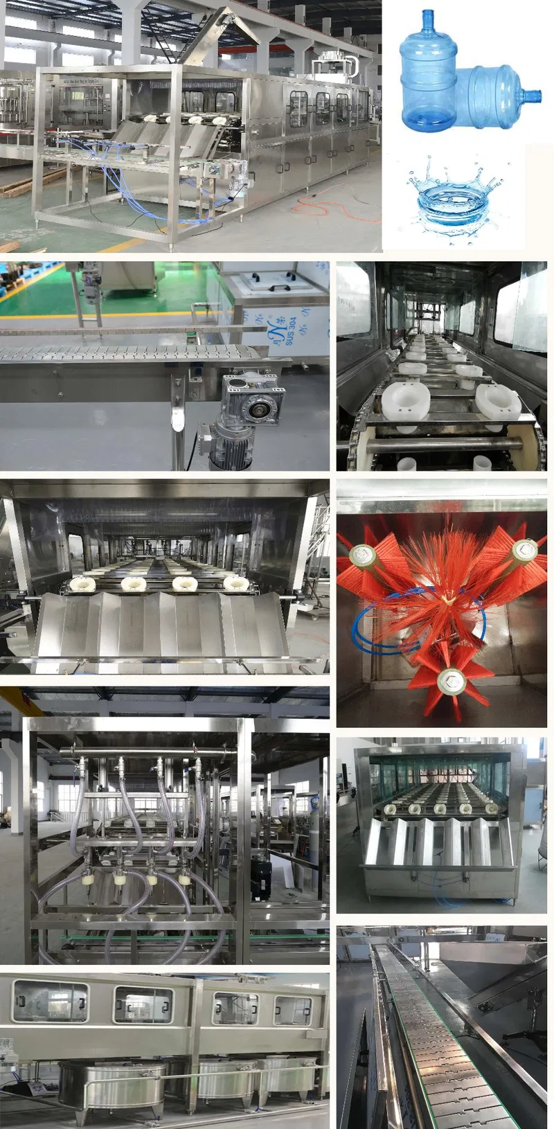 Complete Water Bottling Production Line for 5 Gallon Bottle