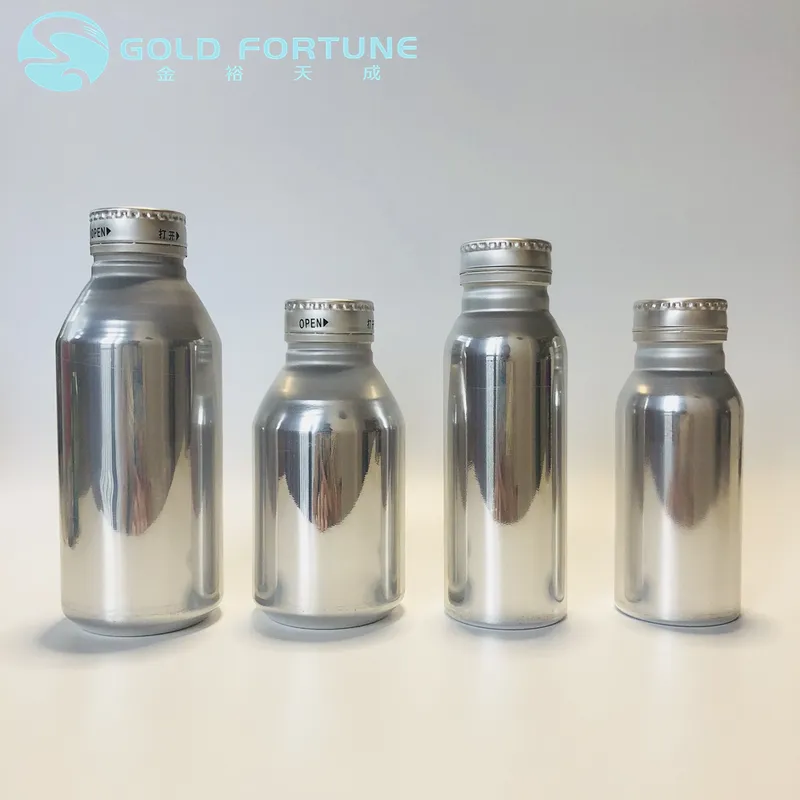 Custom Aluminum Empty Beverage Bottles BPA Free Energy Drink Bottle