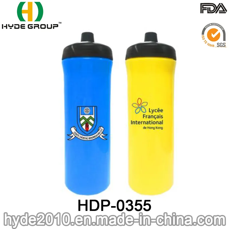 Quality-Assured Customized Design Fitness Gym Drinking Bottle Sport Plastic Water Bottles (HDP-0355)