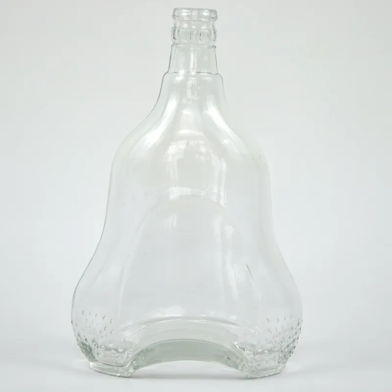 Oval Glass Bottle / Clear Glass Bottle/ 700ml Spirit Bottle