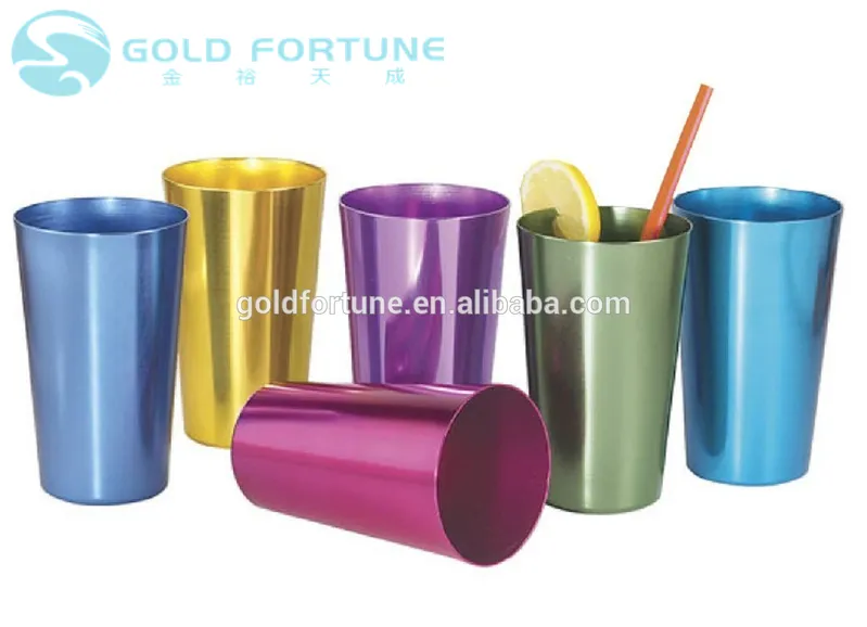 Eco Reusable Drinking Water Metal Aluminum Bottle Cups