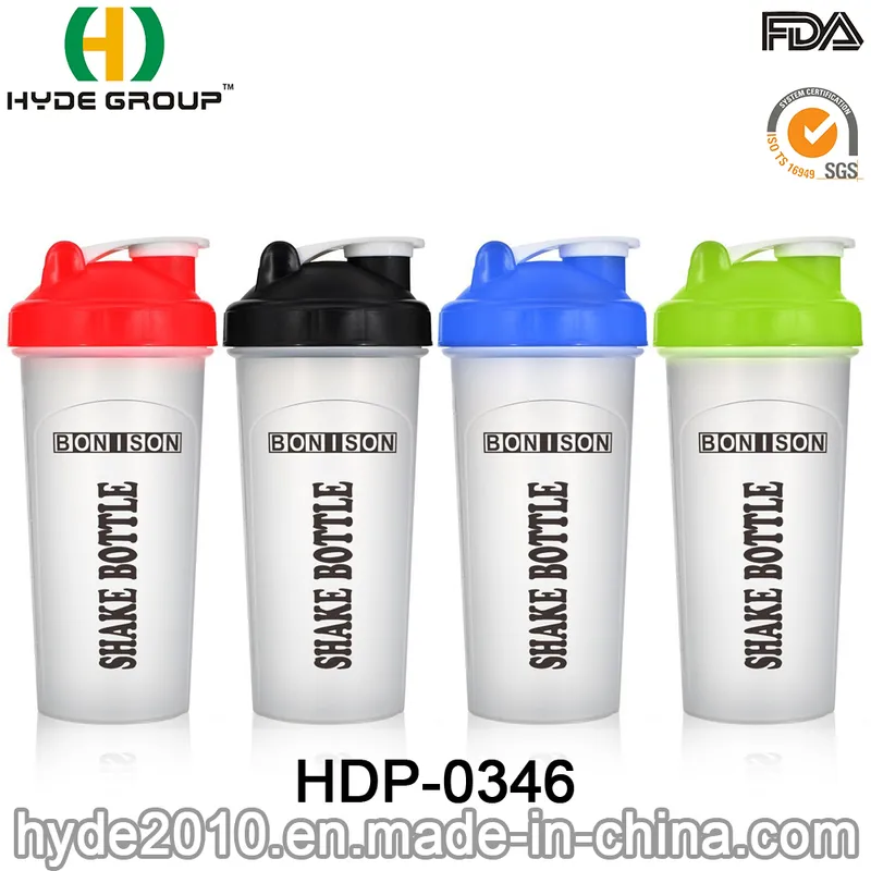 Promotion 600ml BPA Free PP Plastic Shaker Bottle for Powder (HDP-0346)