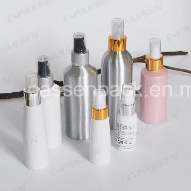 Custom Matte Black Aluminum Bottle with Trigger Spray (PPC-ACB-014)