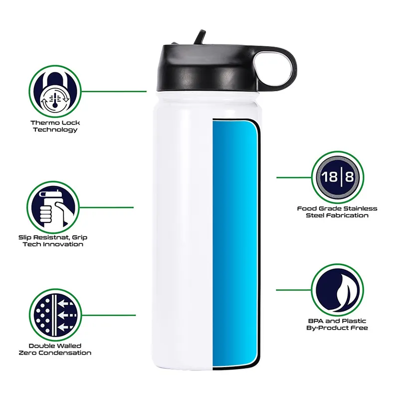 32oz Sublimation Blank Stainless Steel Insulated Water Bottle