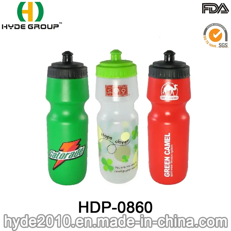 Factory Customized Logo Design Plastic Water Bottle (HDP-0860)