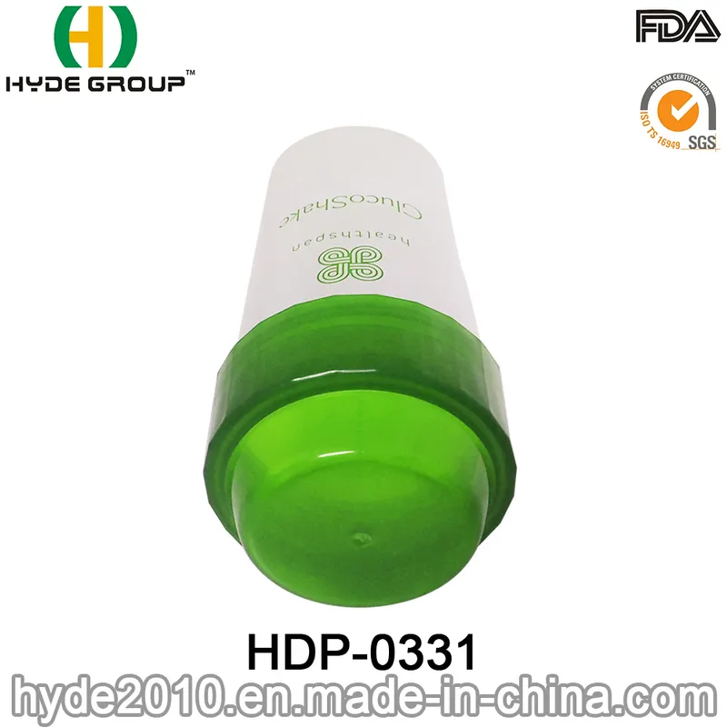 Portable 250ml BPA Free Plastic Mini Protein Shaker Bottle (HDP-0331)