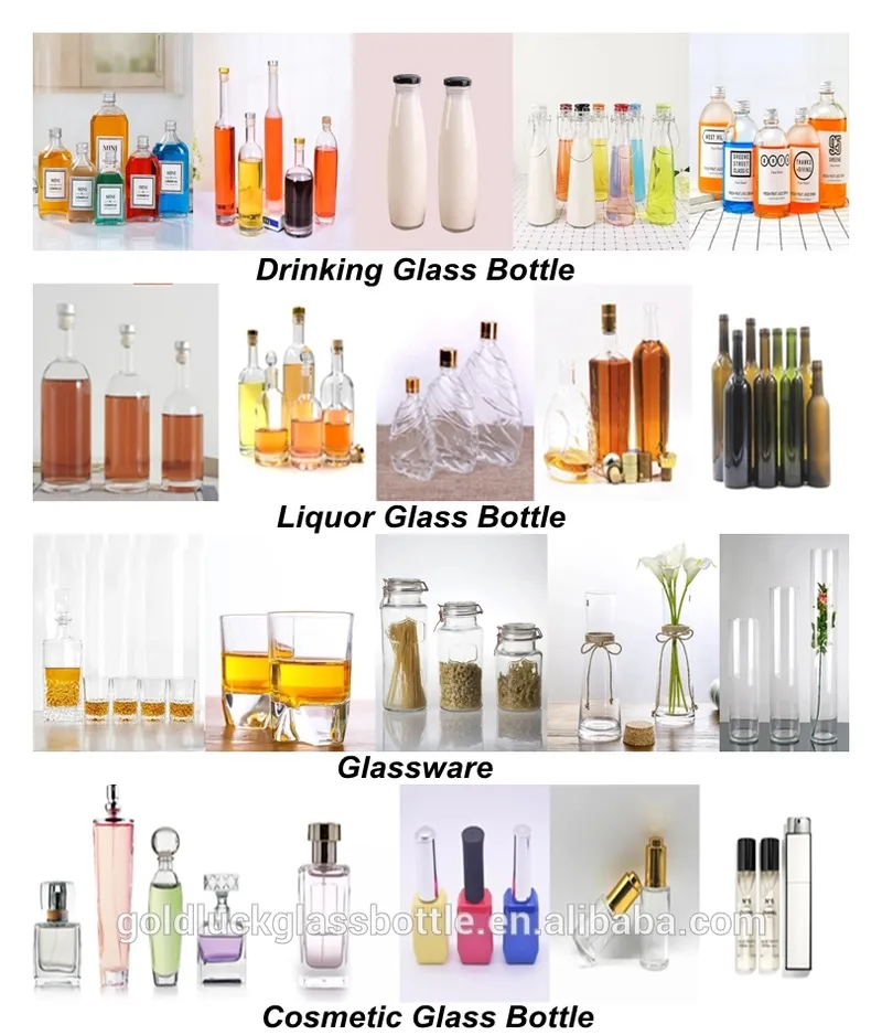 Whiskey Bottle 750ml California Glass Vodka Wine Sample Bottle