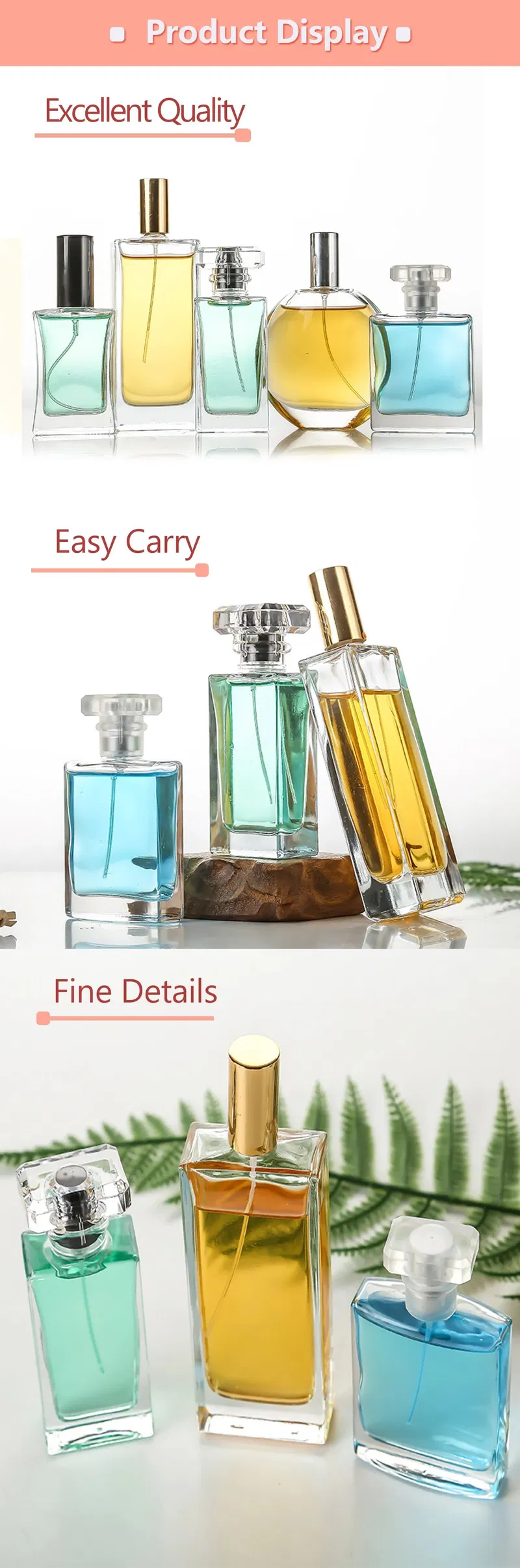 Hot Sale 100ml Glass Empty Parfum Bottle Perfume, Bottle Glass Perfume