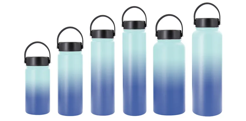 Multi-Size Double Walled Stainless Steel Flask Vacuum Insulated Water Bottle