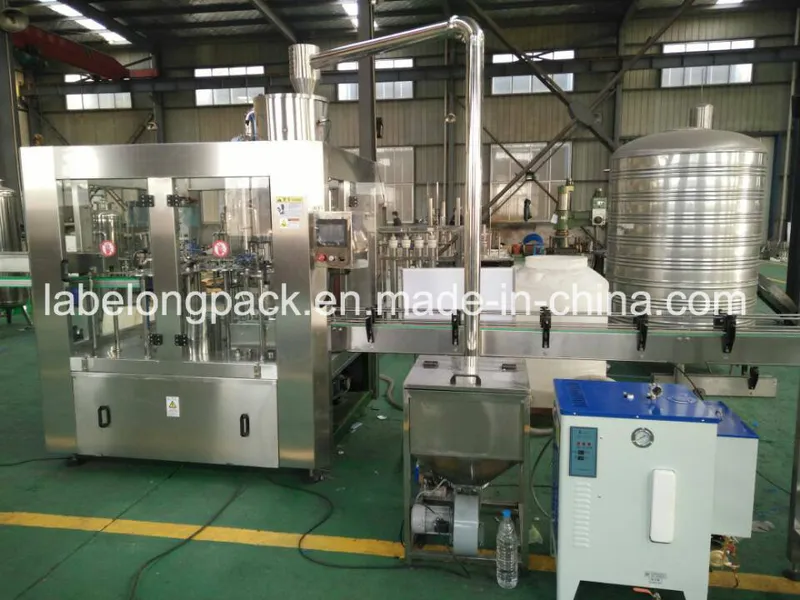 Pet and Glass Bottle Water Rinser Filler Capper Filling Machine