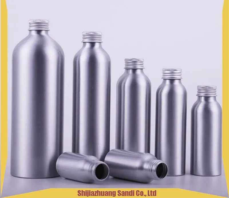 High Grade Big Size and Small Size Aluminum Cosmetic Container Bottle