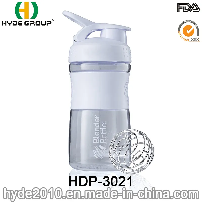 600ml Fitness BPA Free Tritan Plastic Water Bottle with Shaker Ball (HDP-0321)