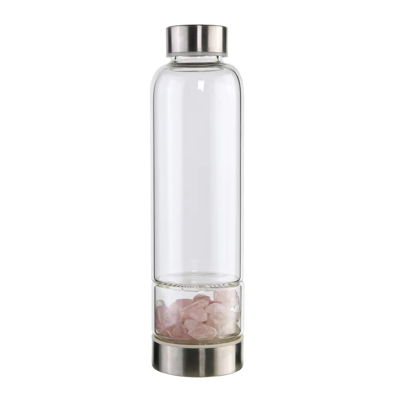 Eco-Friendly Glass Water Bottle Drinking with Crystal Borosilicate Glass