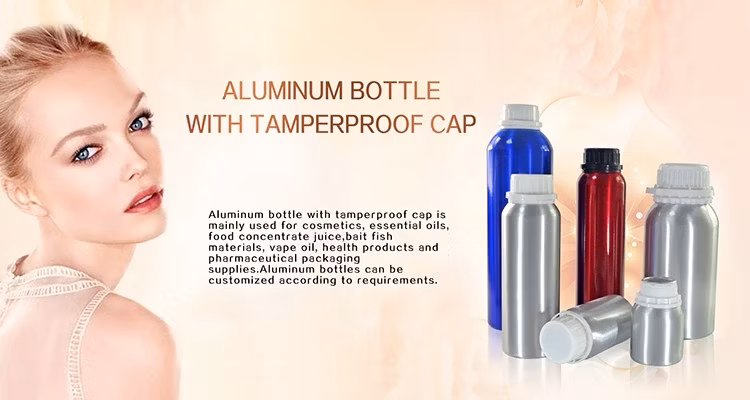 500ml 1000ml 1L Aluminum Essential Oil Bottle with Tamper Evident Cap