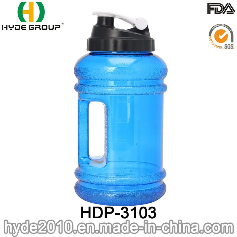 2.2L BPA Free Plastic Sports Protein Shaker Drink Water Bottle (HDP-3103)