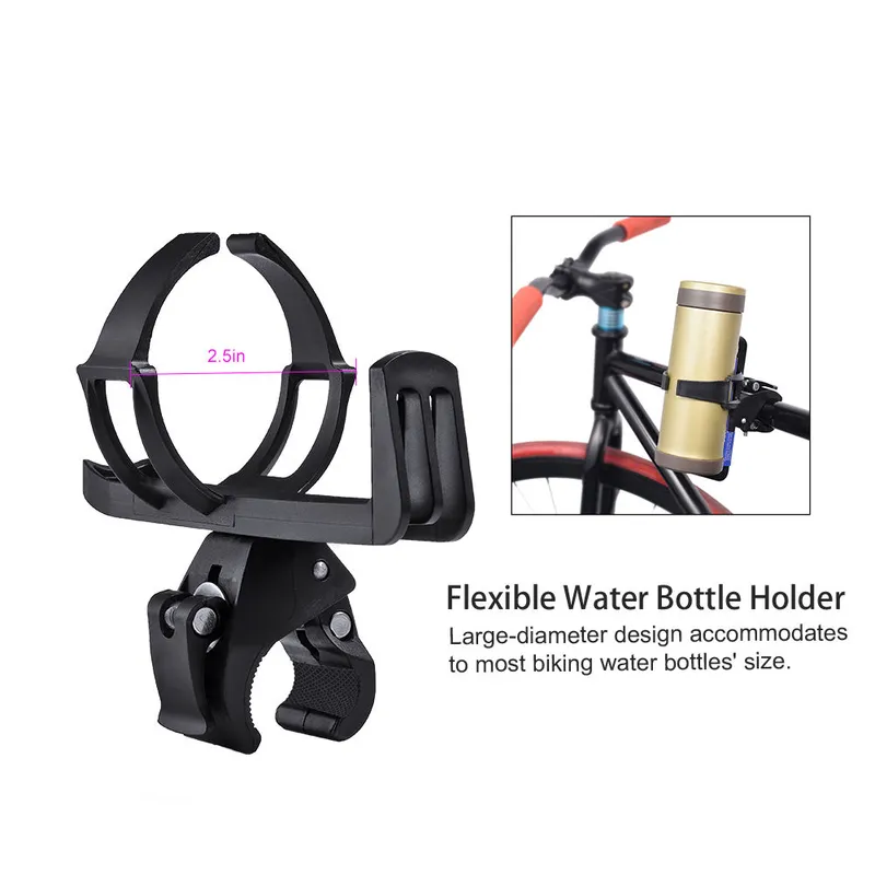 Adjustable Bike Bicycle Aluminum Water Bottle Cage Holder Rack